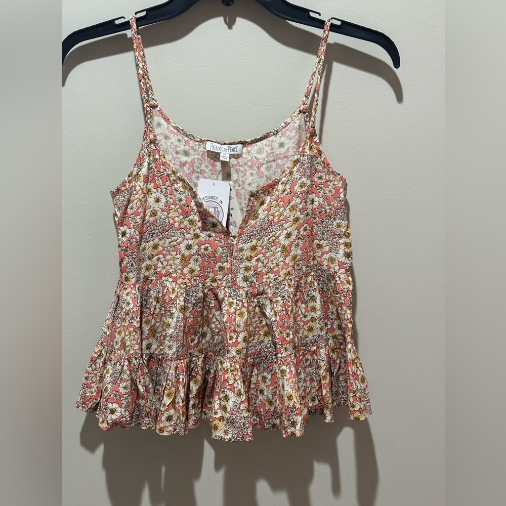 Patrons of Peace Floral Pink Camisole